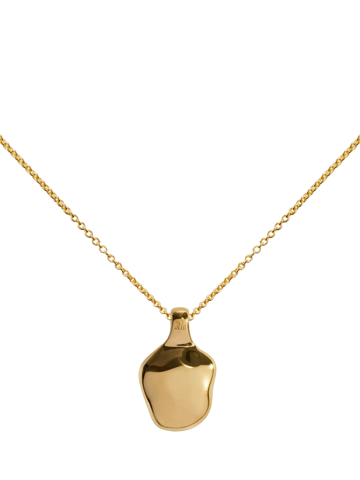 Monica Vinader textured locket necklace gold vermeil - British product