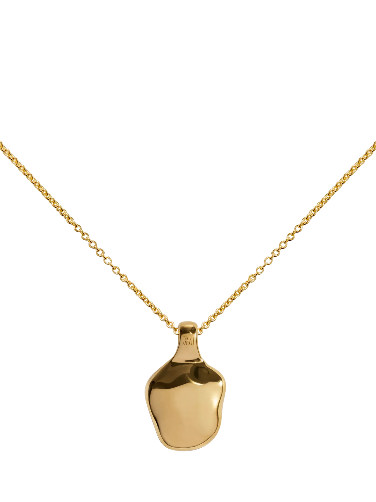 Monica Vinader textured locket necklace gold vermeil - British product