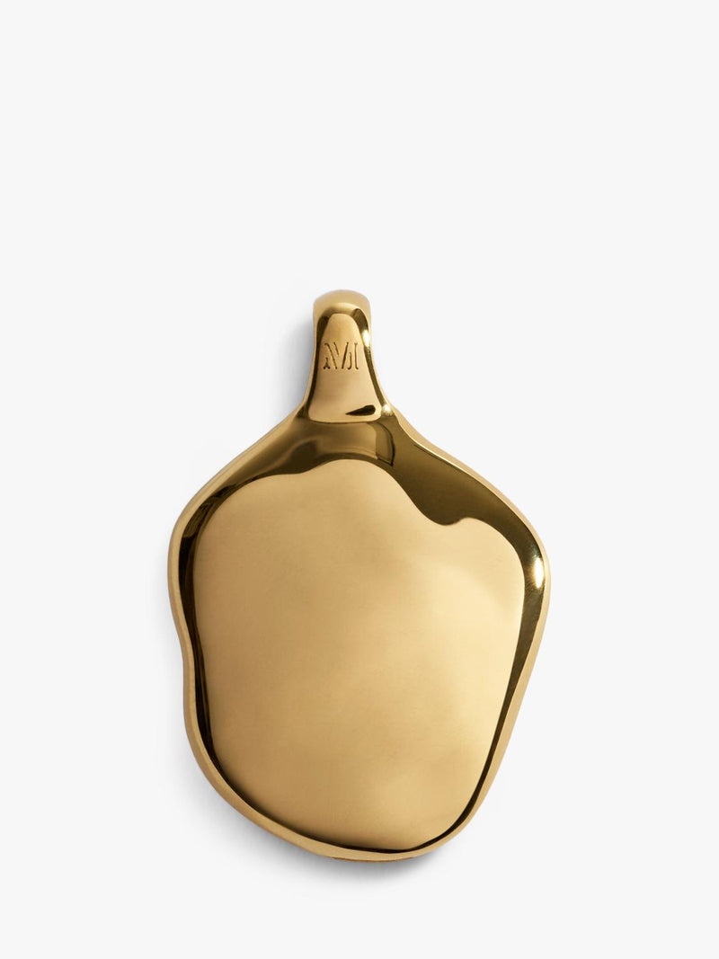 Monica Vinader textured locket necklace gold vermeil - British product