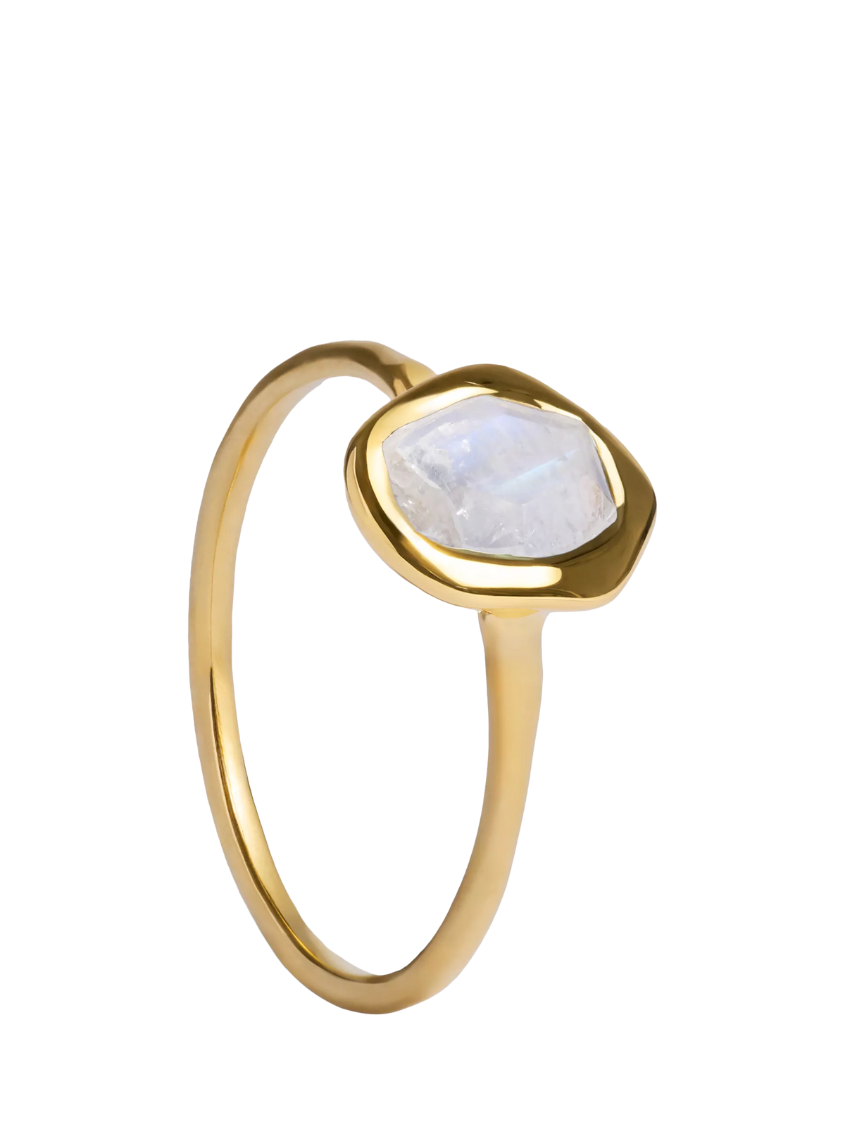 Monica Vinader moonstone gemstone gold ring - British product