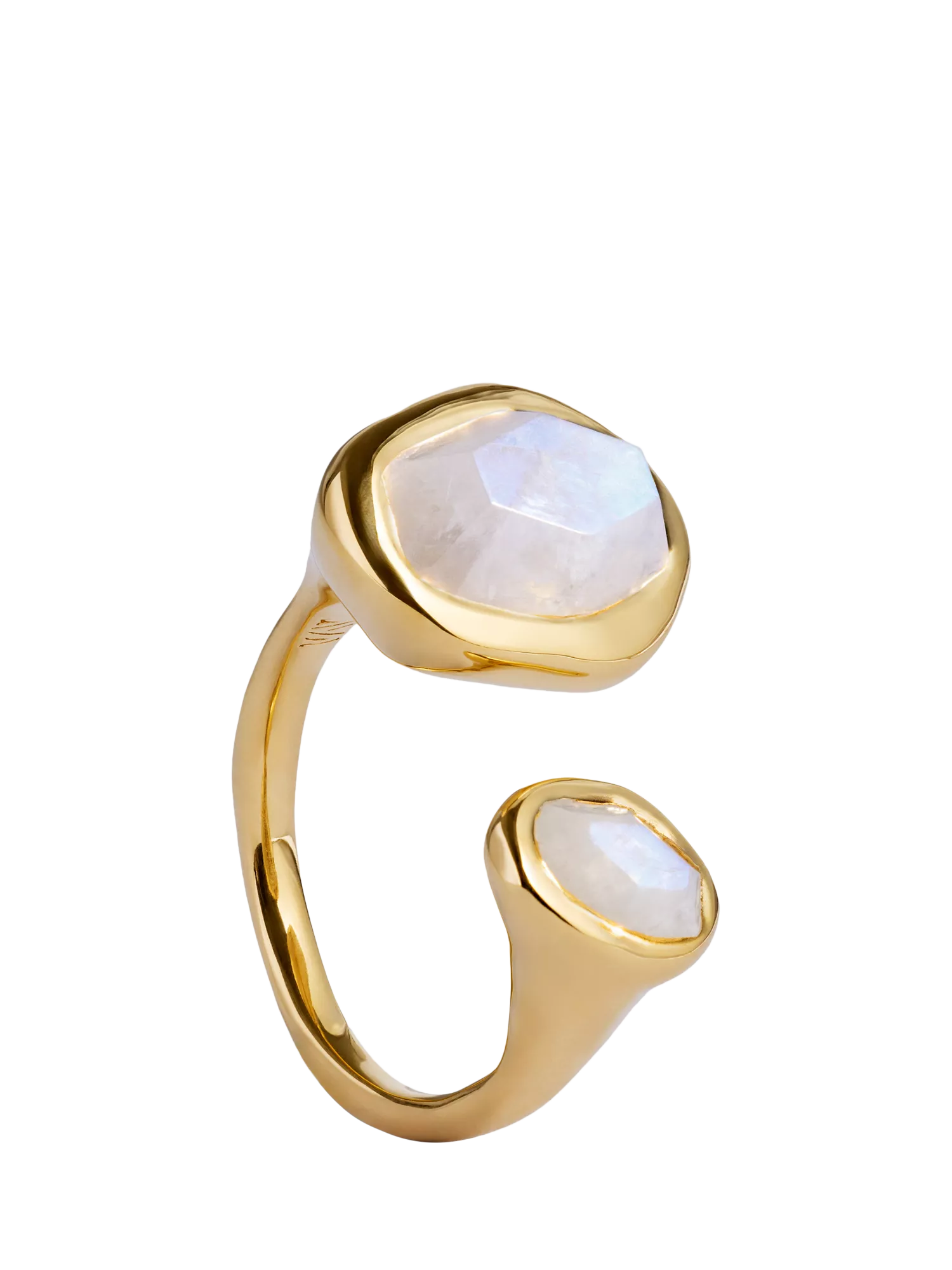 Monica Vinader Odyssey Open Moonstone Ring Gold