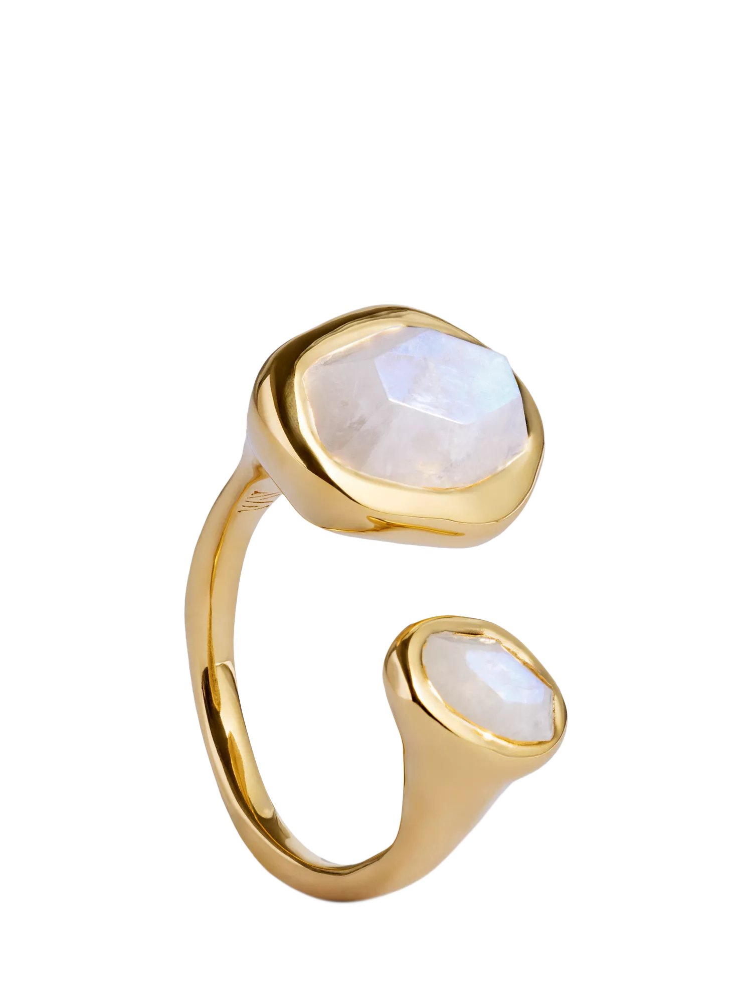 Monica Vinader Odyssey Open Moonstone Ring Gold