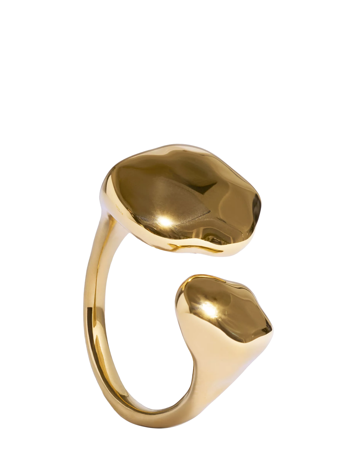 Monica Vinader Odyssey open ring gold vermeil moonstone - British product