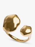 Monica Vinader Odyssey open ring gold vermeil moonstone - British product