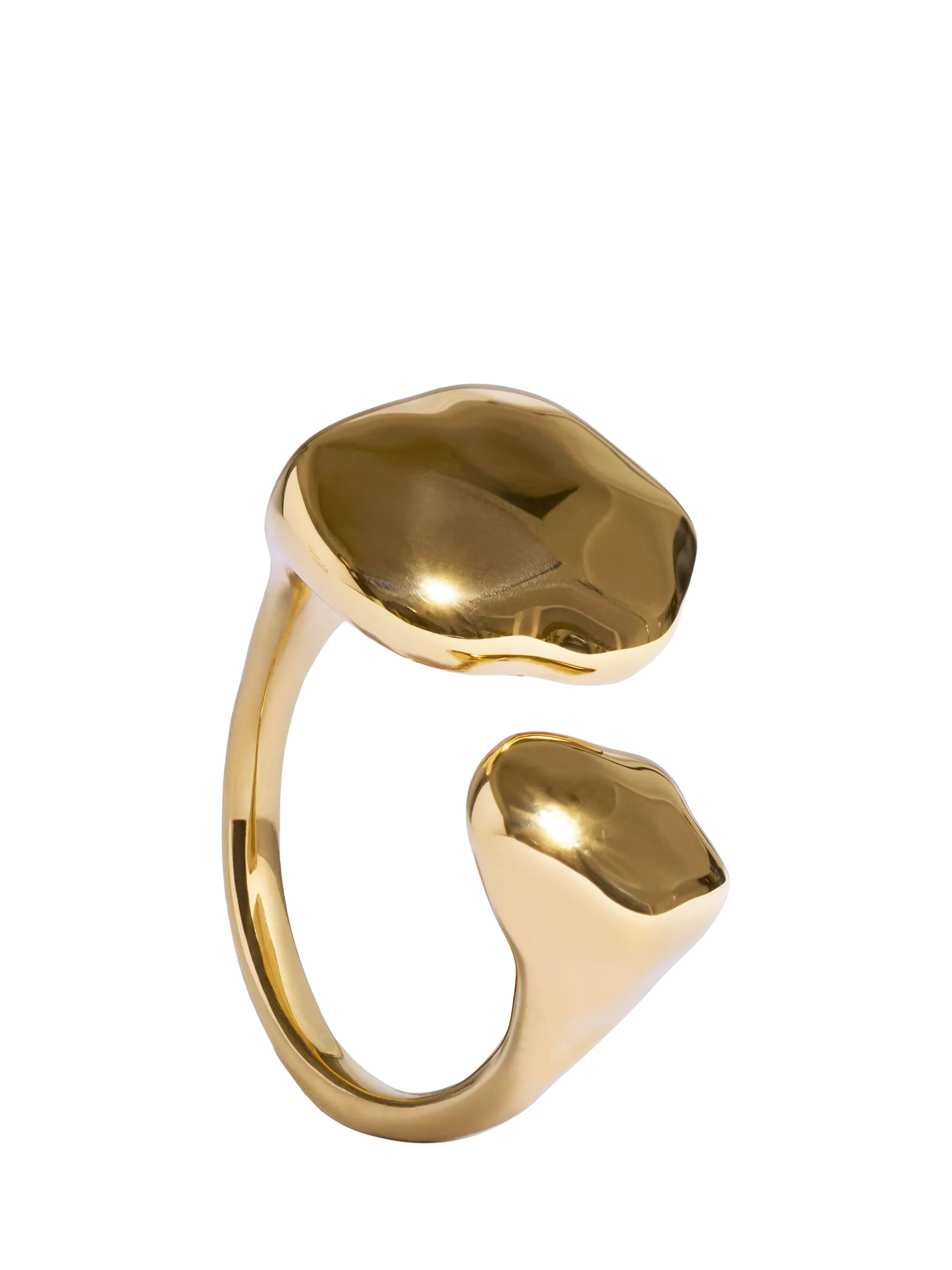 Monica Vinader Odyssey Open Ring, Gold Vermeil Wrap Ring