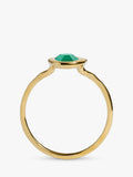 Monica Vinader stacking ring gold green onyx, UK version