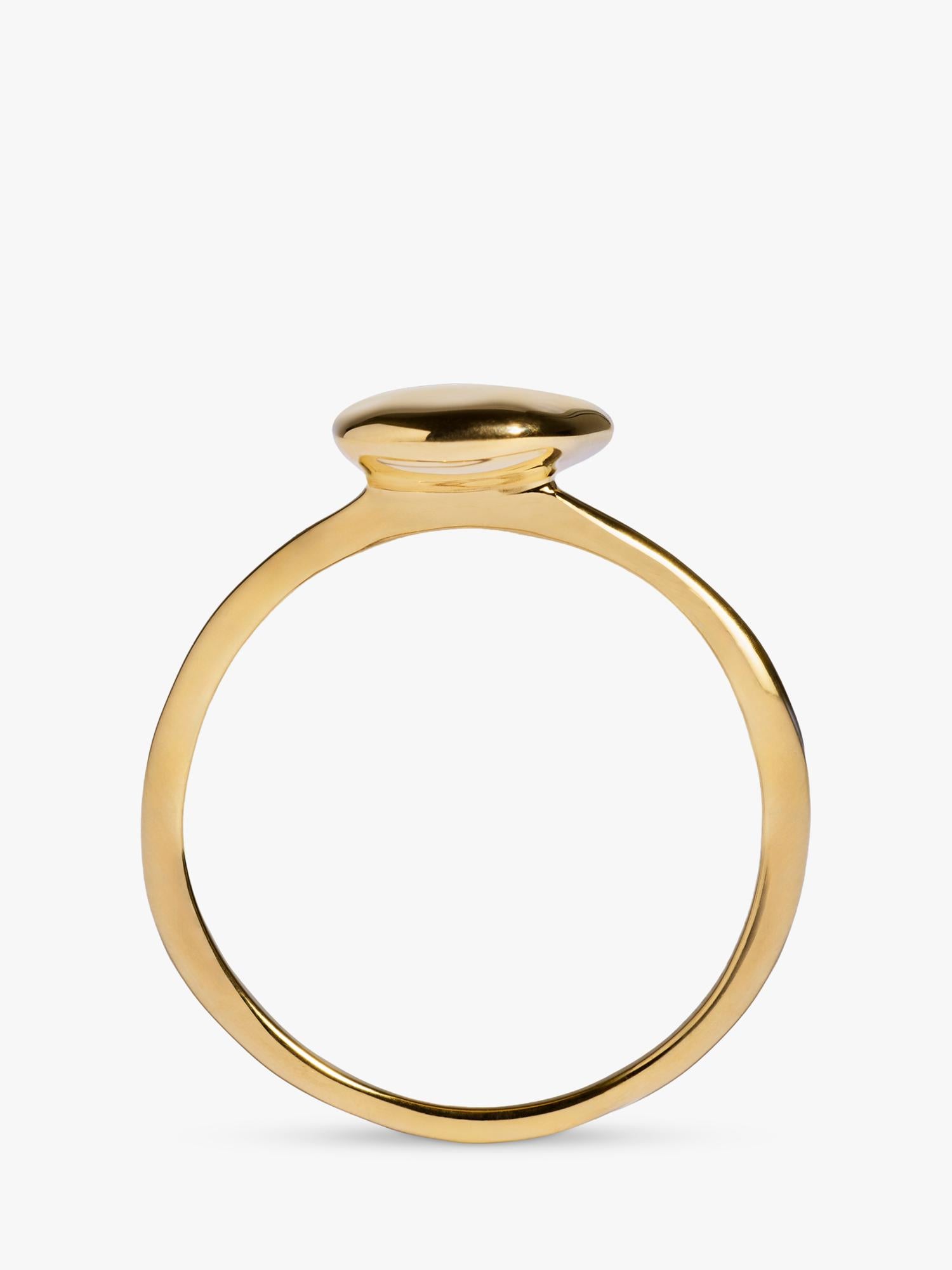 Monica Vinader Odyssey stacking ring gold vermeil, imported from the UK