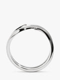 Monica Vinader sterling silver swirl wrap ring, imported from the UK