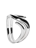 Monica Vinader Sterling Silver Swirl Wrap Ring