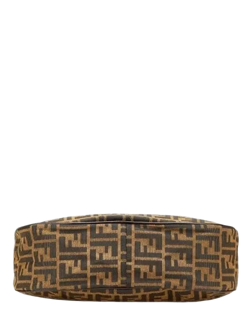 Fendi FF Zucca canvas shoulder bag brown, imported from the UK