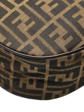 Fendi FF Zucca canvas shoulder bag brown, imported from the UK