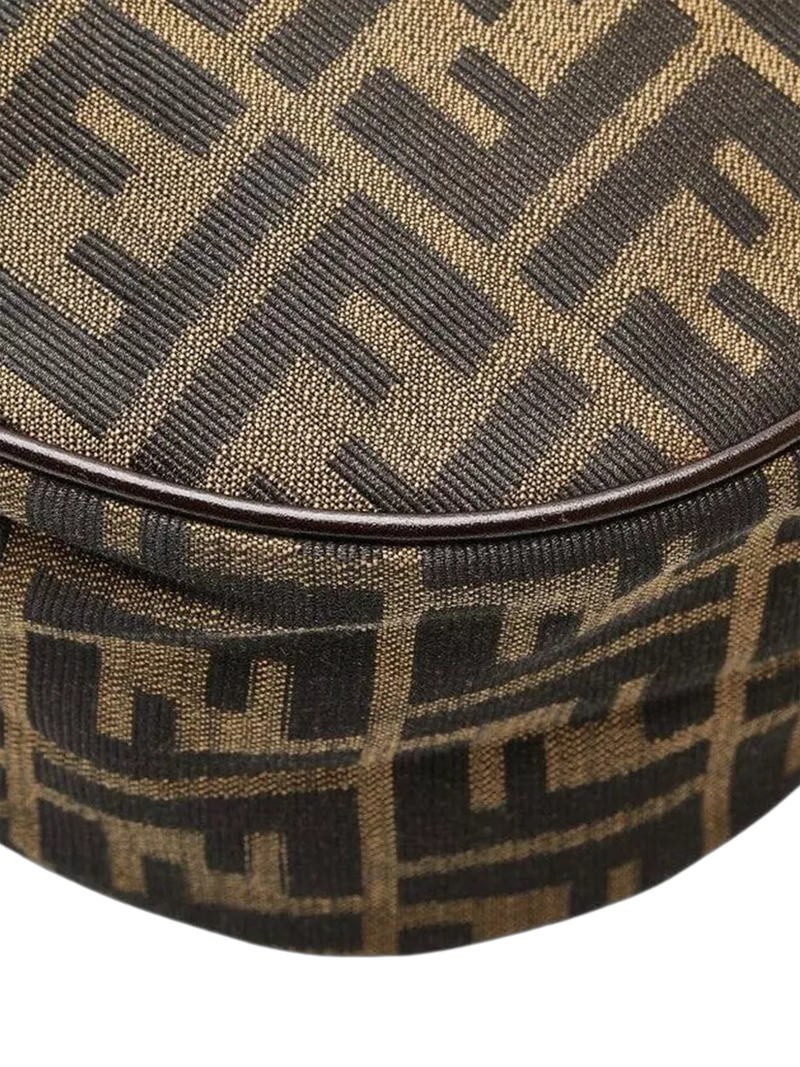 Fendi FF Zucca canvas shoulder bag brown, imported from the UK
