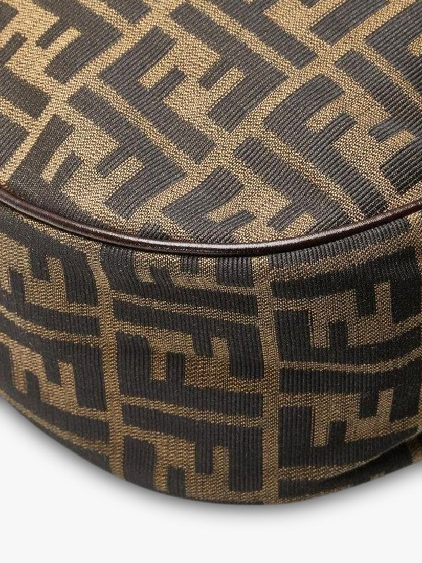 Fendi FF Zucca canvas shoulder bag brown, imported from the UK