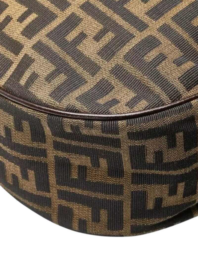 Fendi FF Zucca canvas shoulder bag brown, imported from the UK