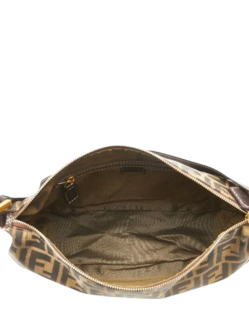 Fendi FF Zucca canvas shoulder bag brown, imported from the UK