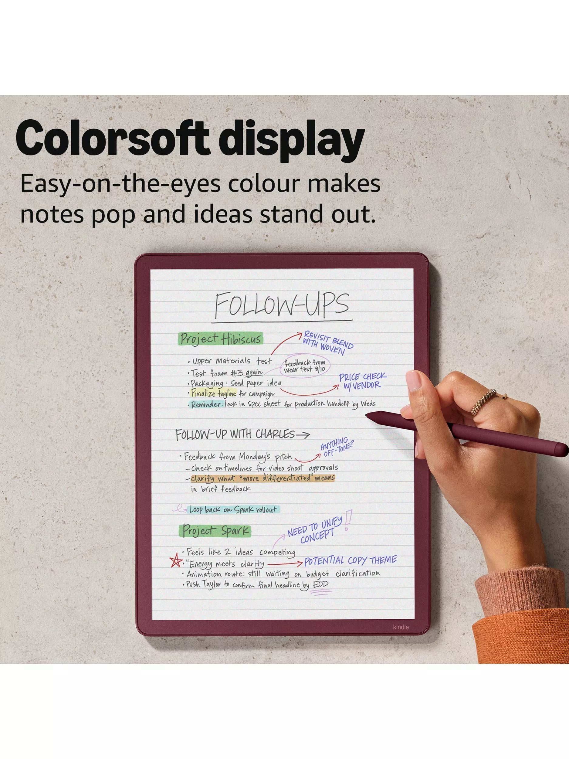 Amazon Kindle Scribe Colorsoft eReader with Premium Pen 64GB, imported from the UK
