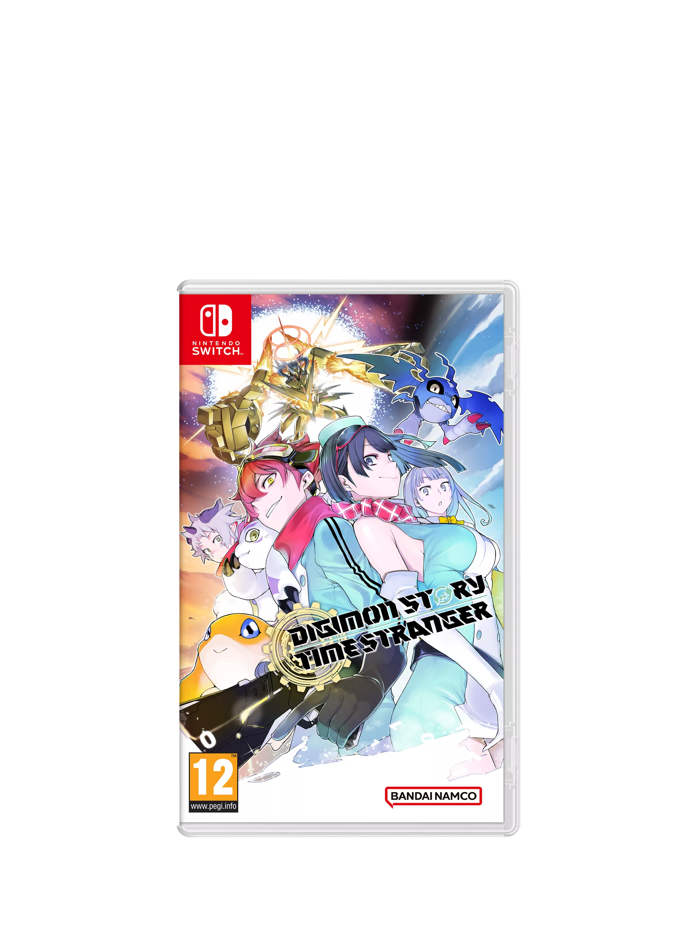 Nintendo Digimon Story Time Stranger Switch game cover (British brand)
