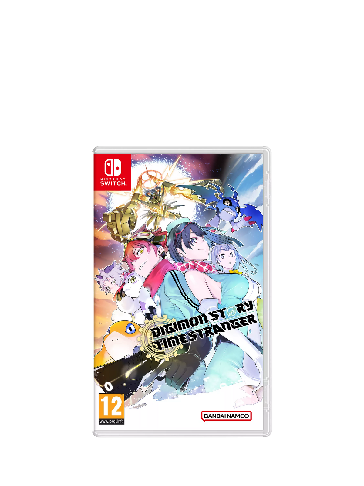 Nintendo Digimon Story Time Stranger Switch game cover (British brand)
