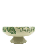 BlissHome earthenware footed bowl Hydrangea design 32.5cm, UK version