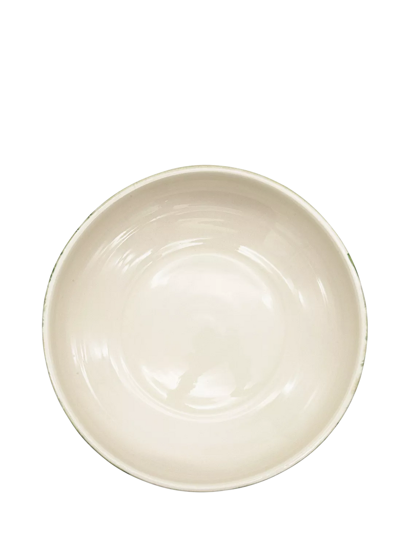 BlissHome earthenware footed bowl Hydrangea design 32.5cm, UK version