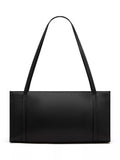 St. Agni minimal black leather pocket bag, UK version