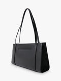 St. Agni minimal black leather pocket bag, UK version