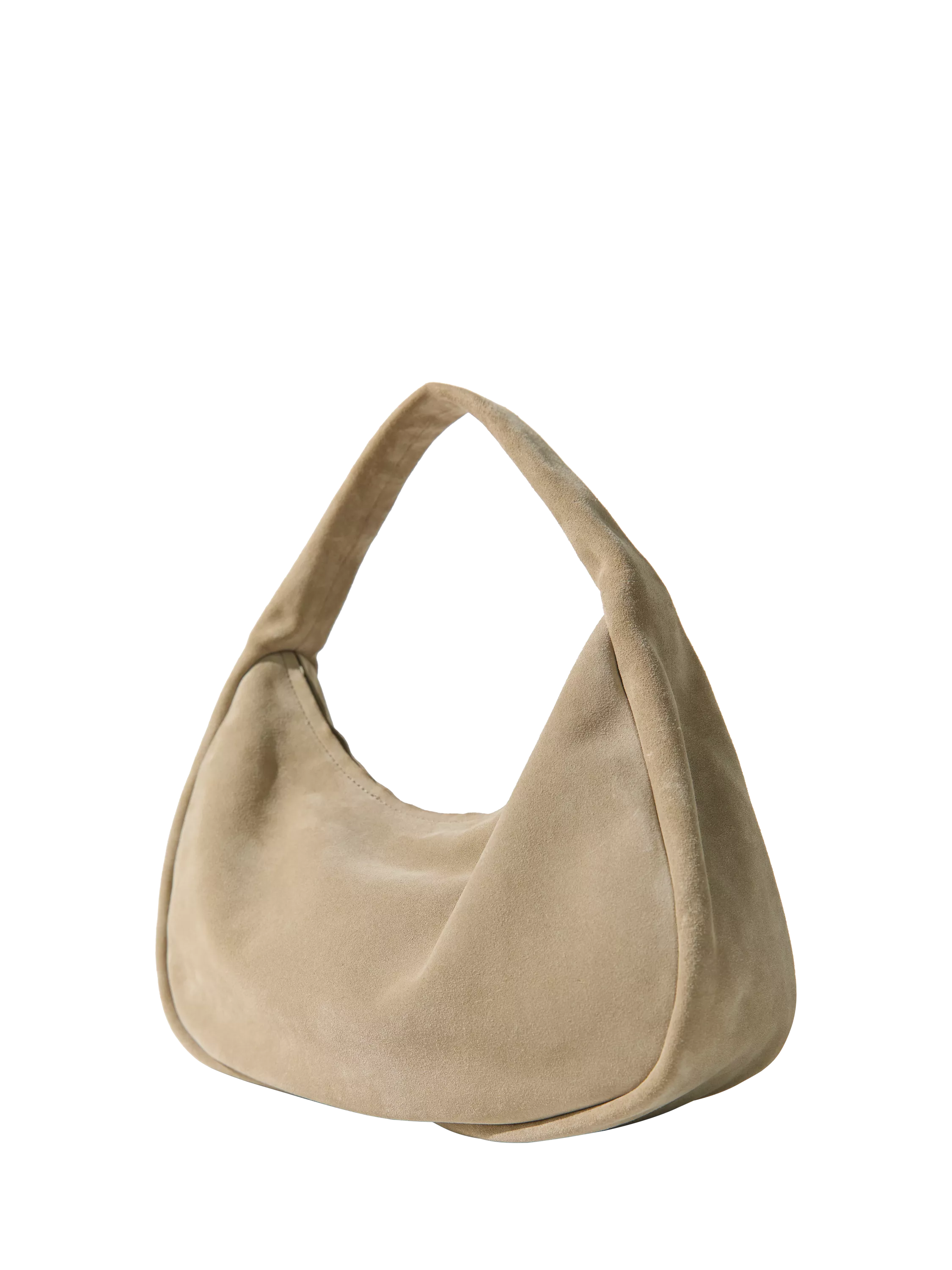 St. Agni suede Bon Bon bag in Rock (British brand)