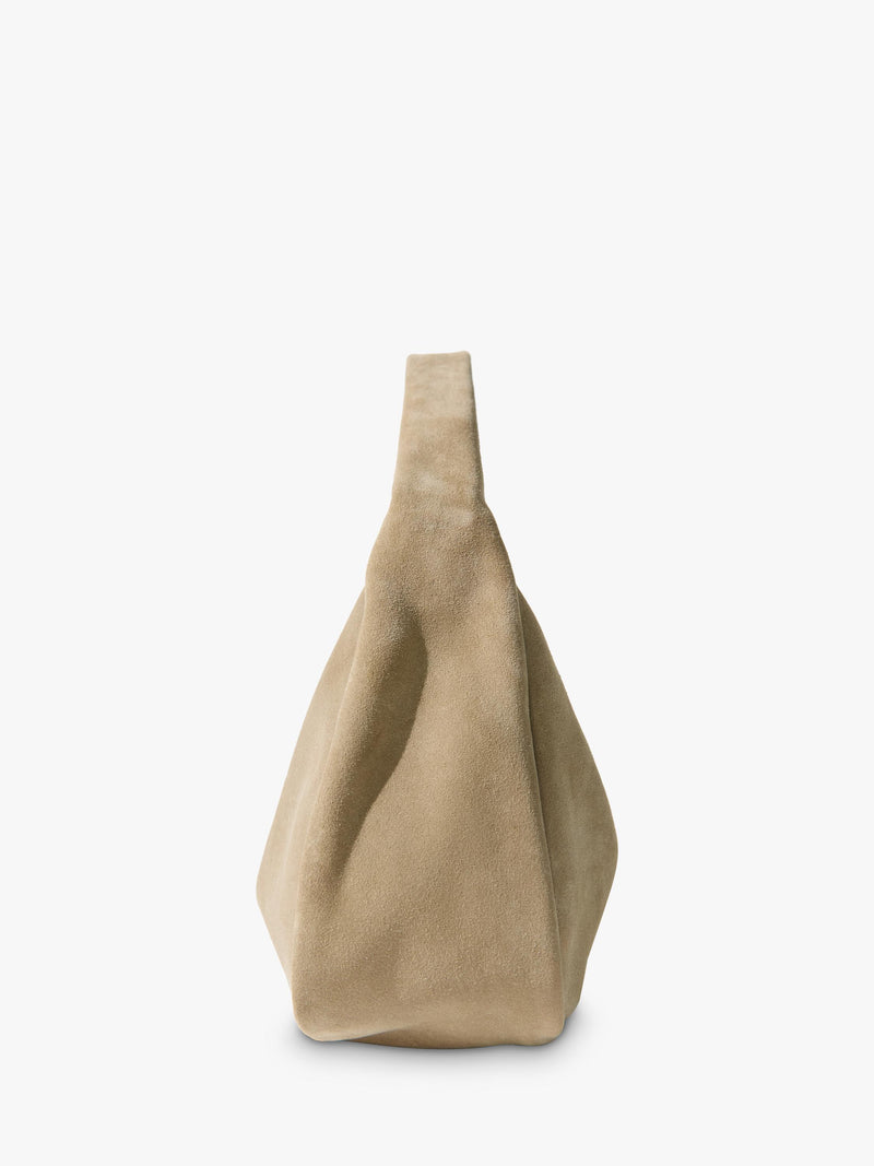 St. Agni suede Bon Bon bag in Rock (British brand)