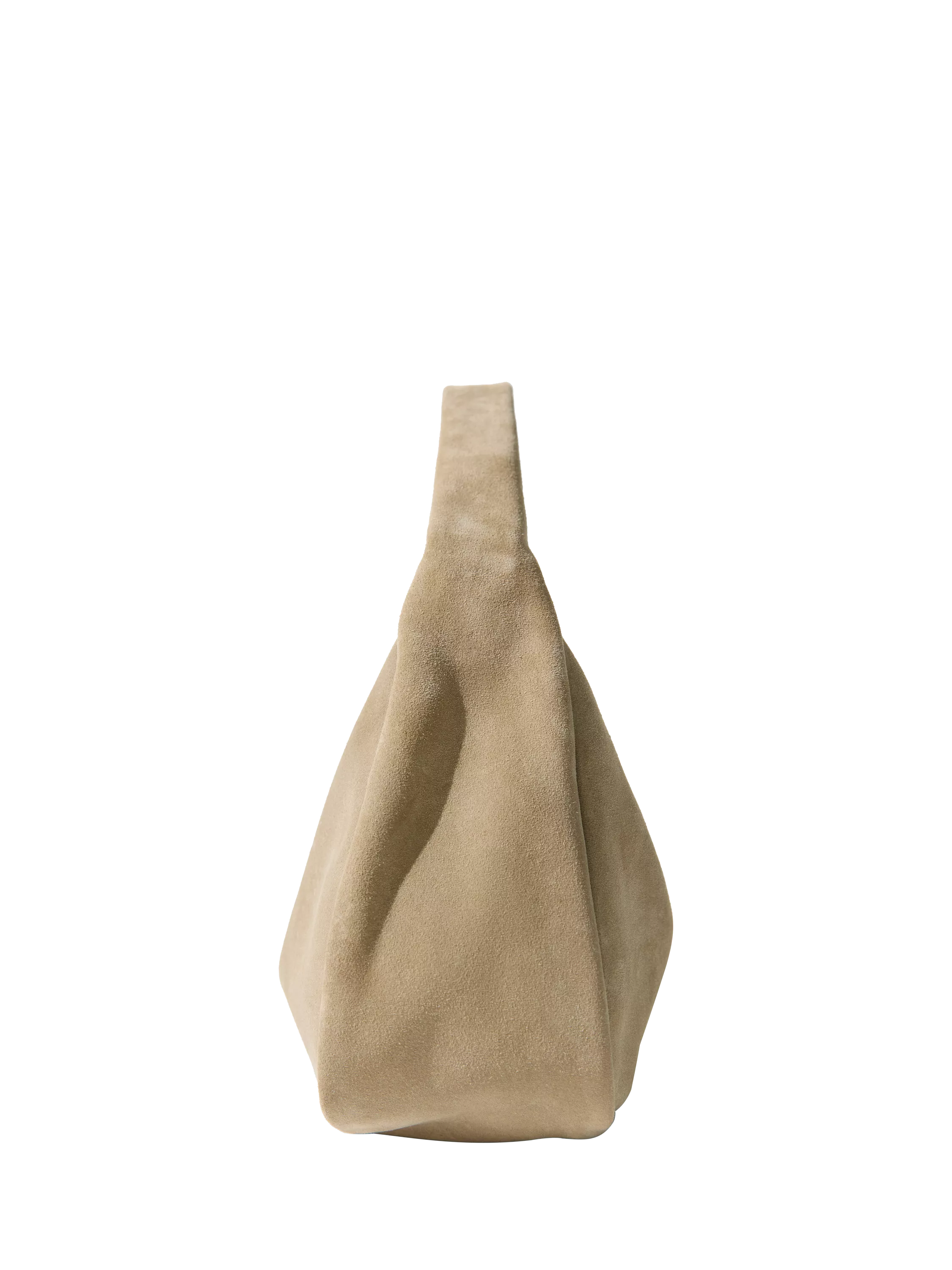 St. Agni suede Bon Bon bag in Rock (British brand)