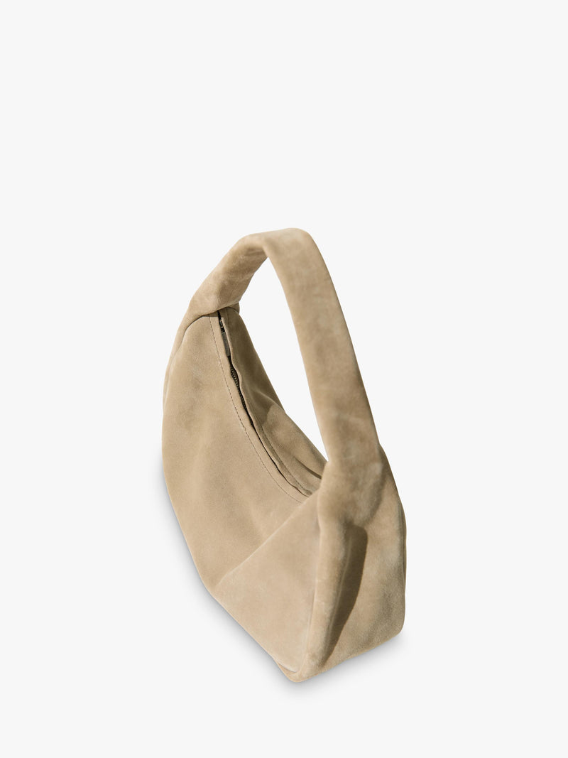 St. Agni suede Bon Bon bag in Rock (British brand)