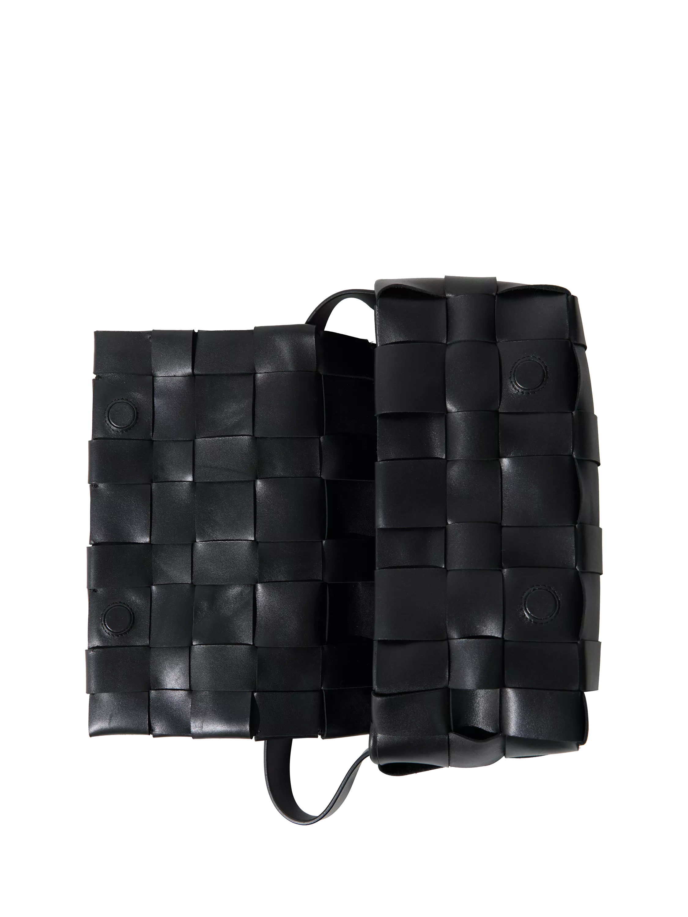 St. Agni woven envelope slim tote bag black (British brand)