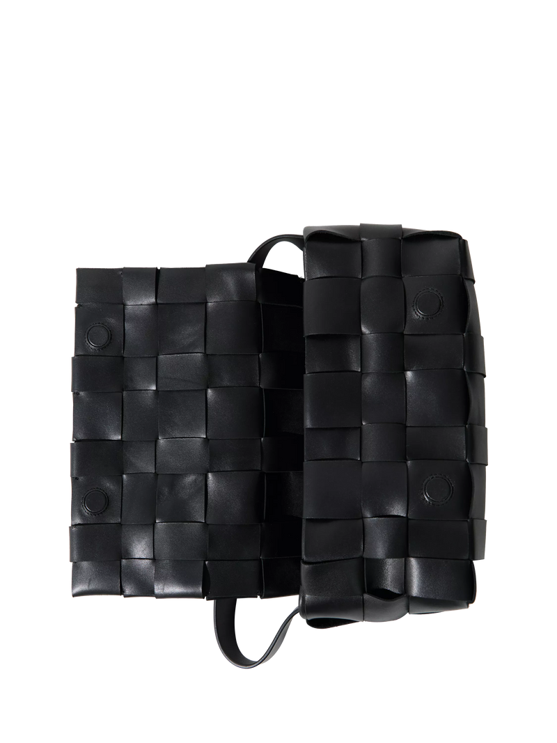 St. Agni woven envelope slim tote bag black (British brand)