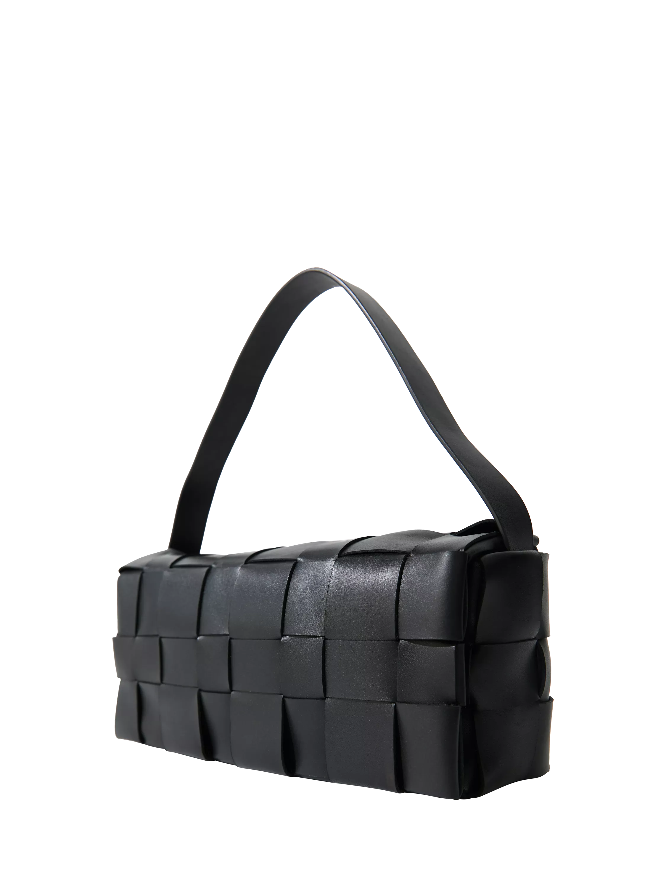 St. Agni woven envelope slim tote bag black (British brand)