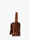 St. Agni Woven Envelope Slim Leather Tote Bag chestnut (British brand)