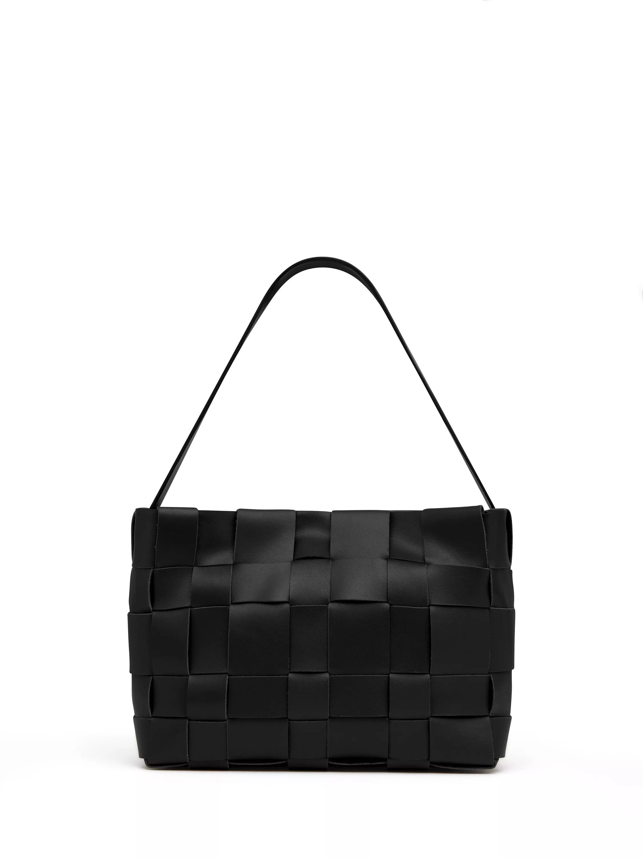 St. Agni mini leather tote bag black (British brand)