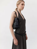 St. Agni mini leather tote bag black (British brand)