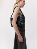 St. Agni mini leather tote bag black (British brand)