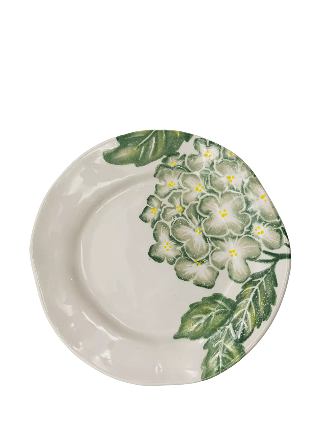 BlissHome Hydrangea earthenware side plate 23cm, imported from the UK