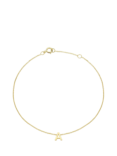 John Lewis IBB Initial Letter 9ct Gold Chain Bracelet 15-18cm- Buy online at McGrocer