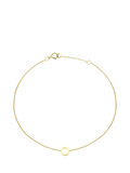 IBB Initial Letter 9ct Gold Chain Bracelet 15-18cm