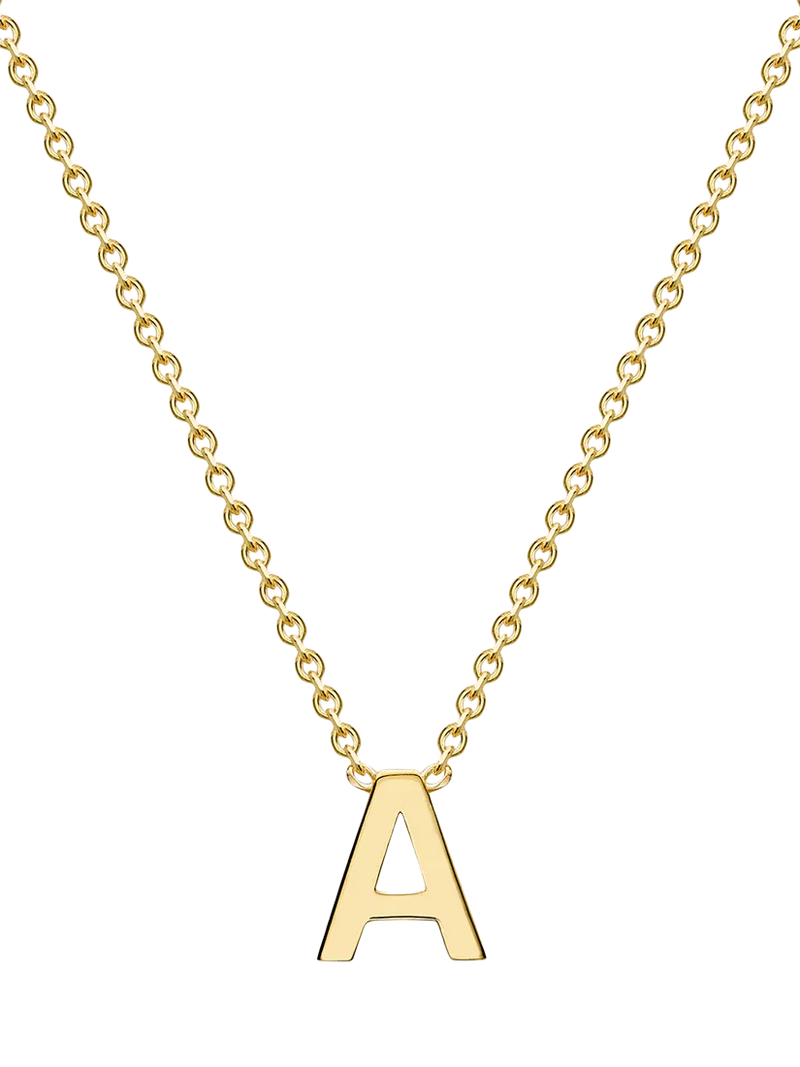 IBB 9ct gold initial pendant necklace, imported from the UK