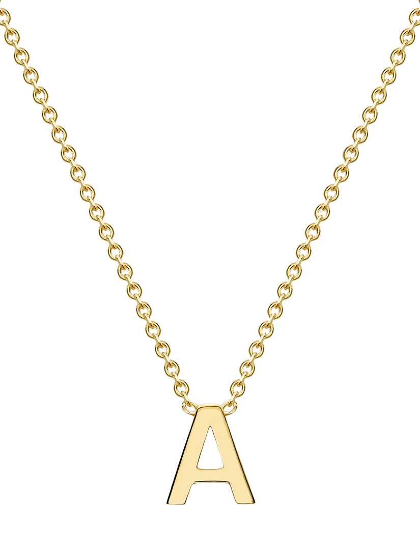 IBB 9ct gold initial pendant necklace, imported from the UK