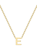 IBB 9ct Yellow Gold Mini Initial Pendant Necklace, Gold, 38-43cm