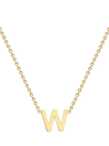 IBB 9ct Yellow Gold Mini Initial Pendant Necklace, Gold, 38-43cm