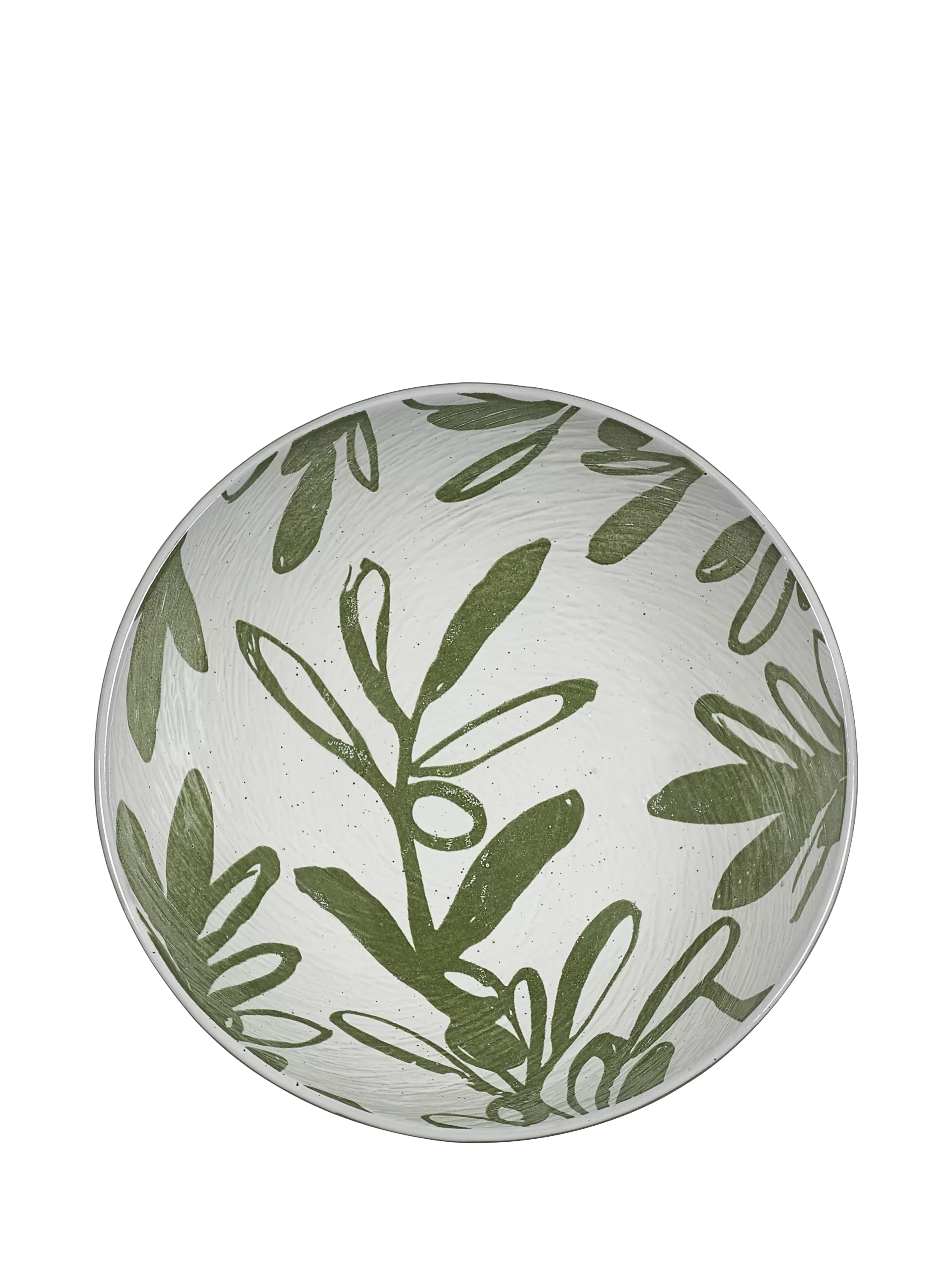 PurerHome Eden Project olive stoneware cereal bowl 16cm, imported from the UK