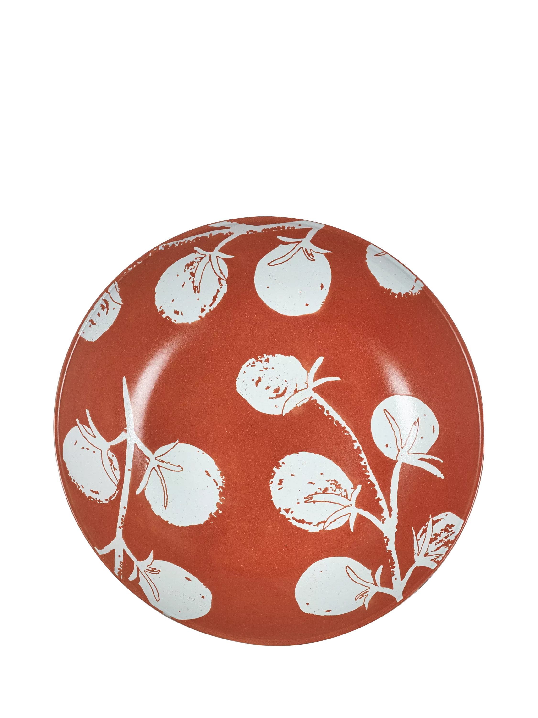 PurerHome stoneware pasta bowl 22cm red - British product