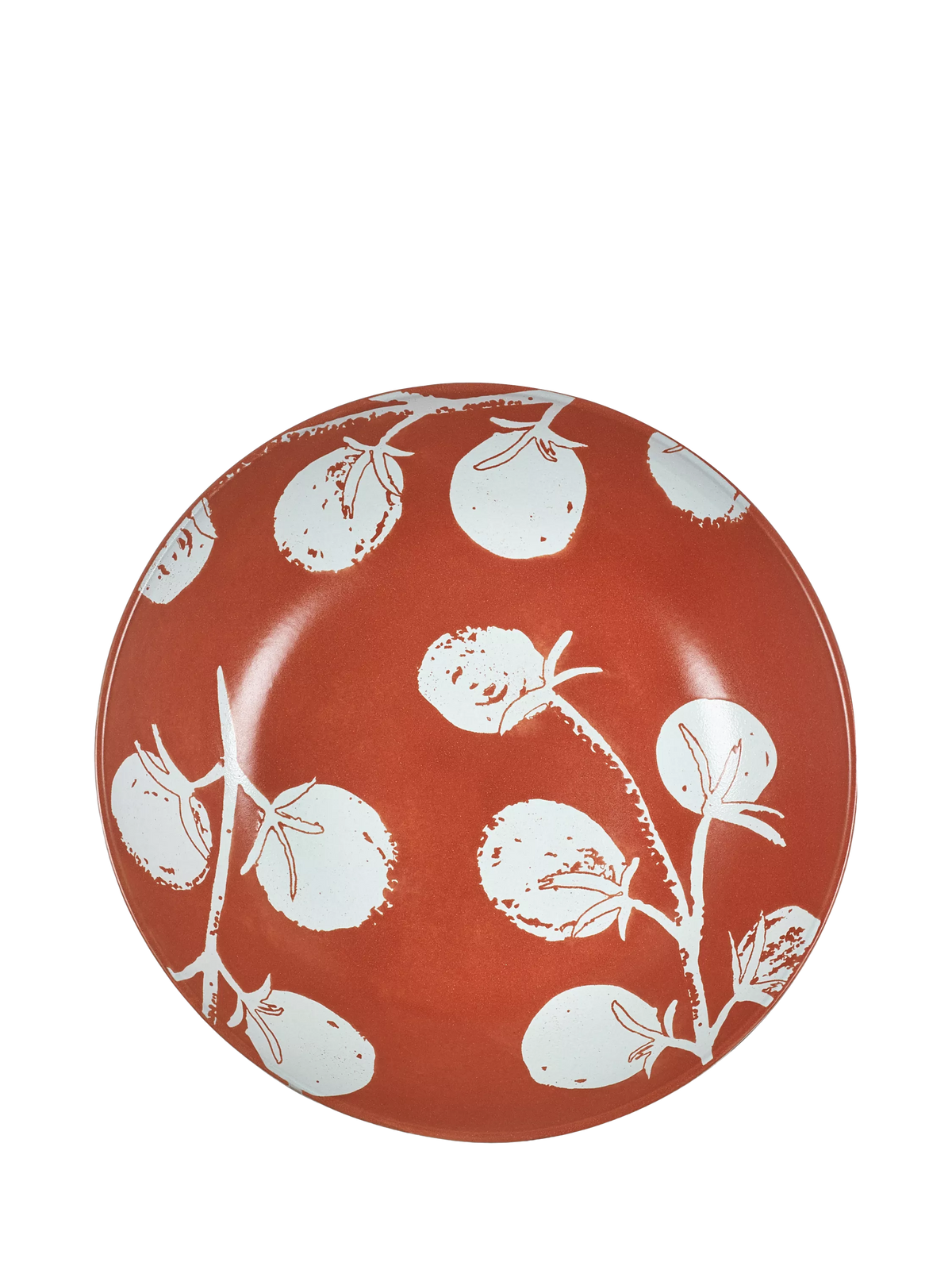 PurerHome stoneware pasta bowl 22cm red - British product