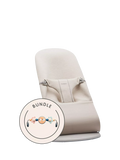 BabyBjörn Bliss bouncer light beige with Googly Eyes toy, imported from the UK