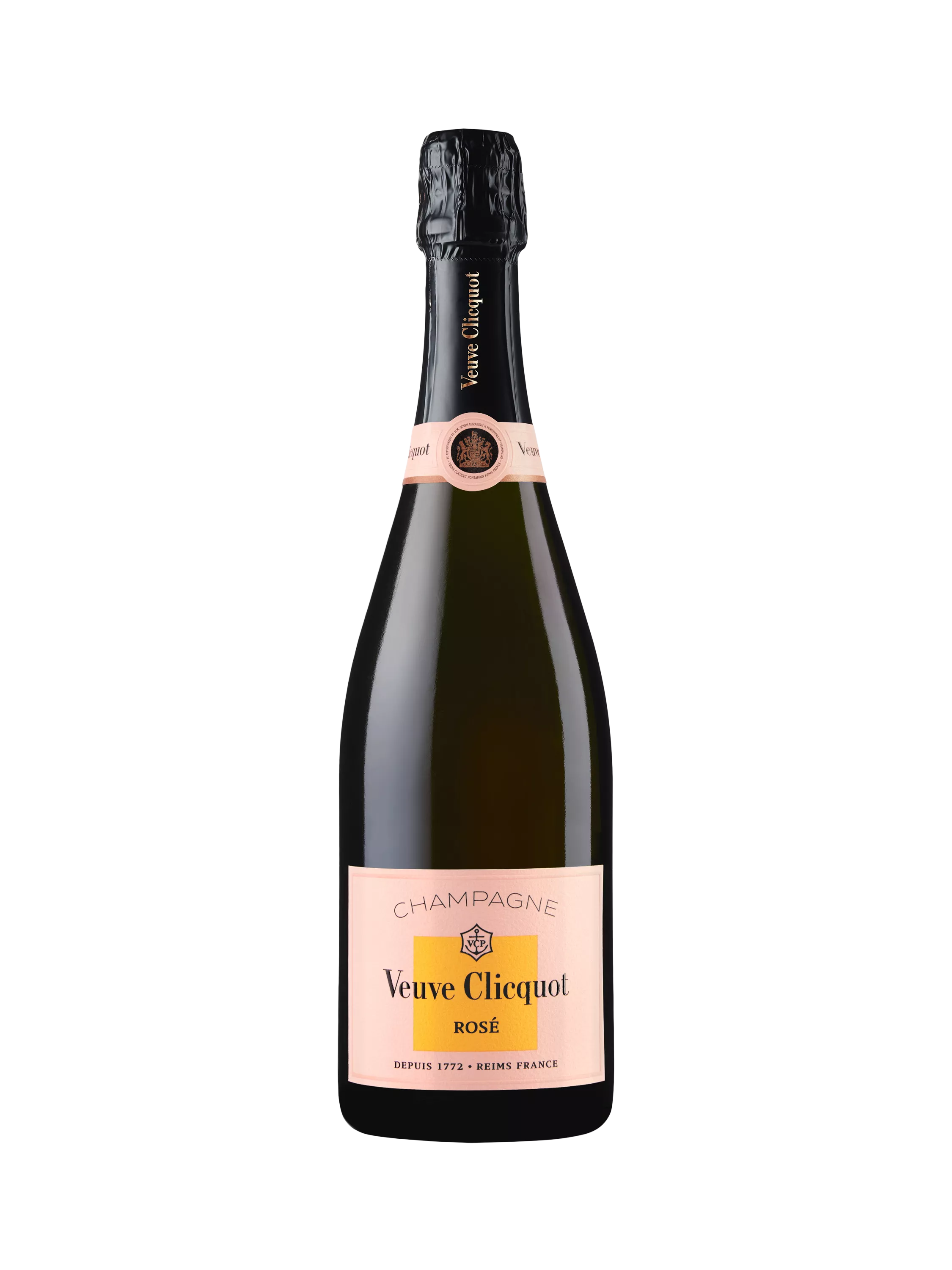 Veuve Clicquot Brut Rosé champagne 75cl, imported from the UK