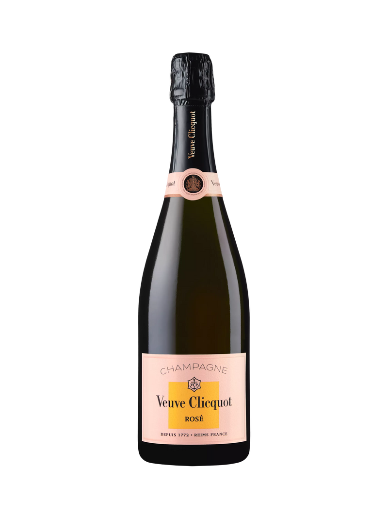 Veuve Clicquot Brut Rosé champagne 75cl, imported from the UK